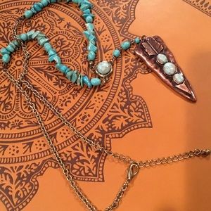 Turquoise Arrowhead Necklace